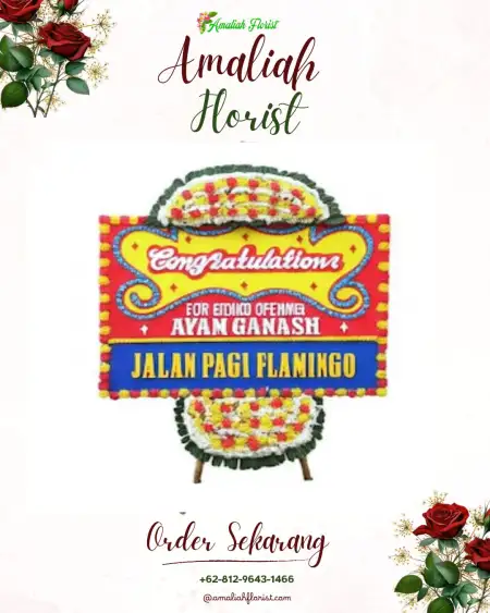 Sewa Papan Bunga Linggasana